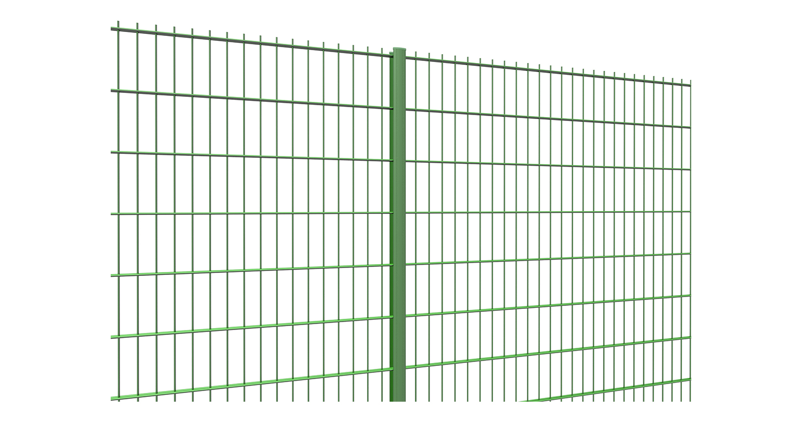 Imagen de una valla doble Hilo con Poste Easyclip