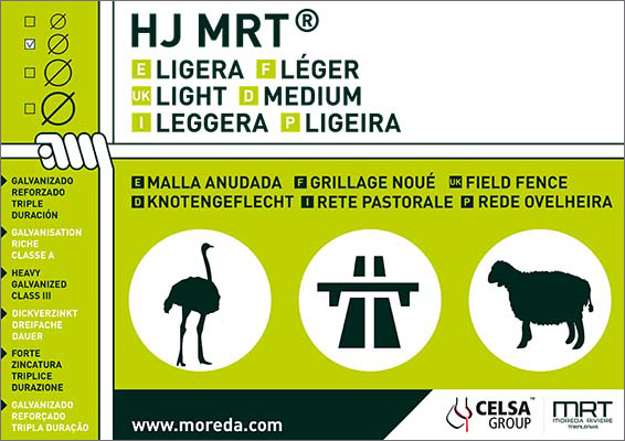 Etiqueta de un rollo de HJ MRT Ligera