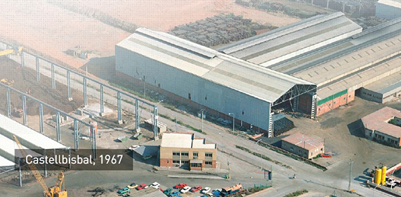 Fábrica de Celsa en Castellbisbal en 1967