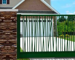 Entrada a garaje a través de una puerta corredera Exotic Plus Sin Puntas